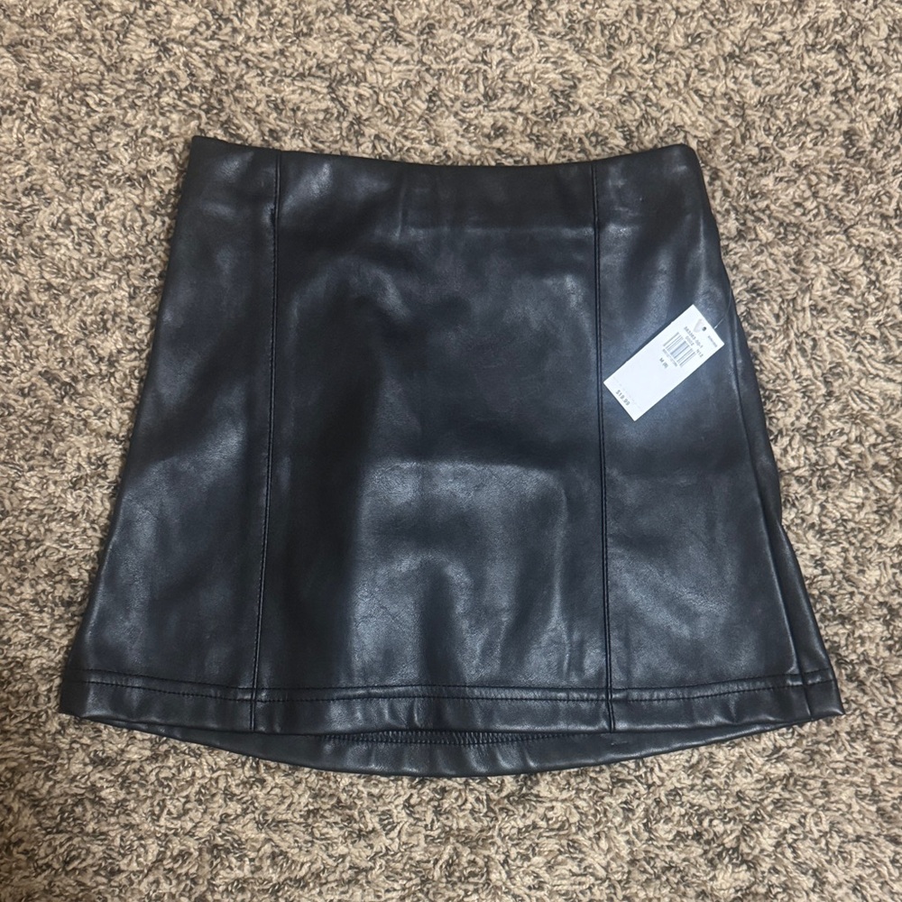 Old Navy Black Faux Leather Skirt for Kids
